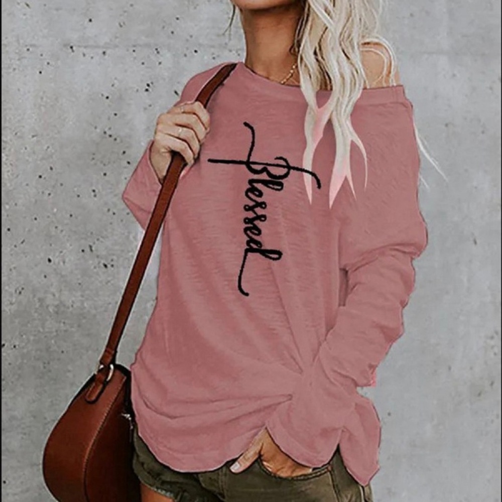 Blessed LS Round Neck Tee